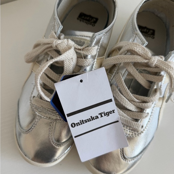 Onitsuka Tiger 37 NWT Mexico 66 Silver Metallic Sneakers - Picture 10 of 13